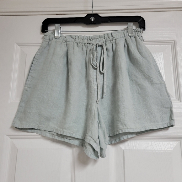 Bella Dahl NWT Ruffle Waist Short 100% Linen Size Small. - Picture 4 of 8
